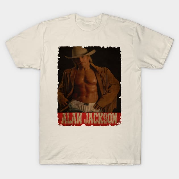 Alan Jackson - Vintage T-Shirt by Teling Balak